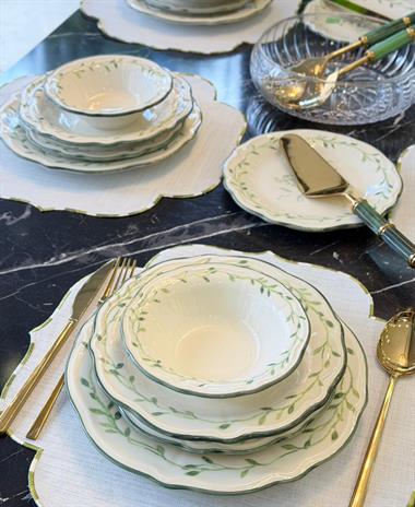 24 Parça 6 Kişilik Porselen Yemek takımı Olivessa