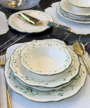24 Parça 6 Kişilik Porselen Yemek takımı Olivessa