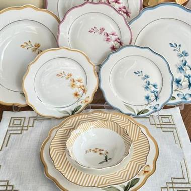 24 Parça 6 Kişilik Porselen Yemek Takımı Colorful