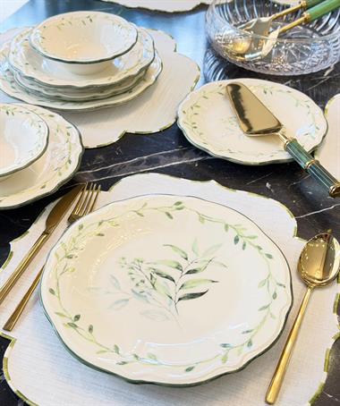 24 Parça 6 Kişilik Porselen Yemek takımı Olivessa