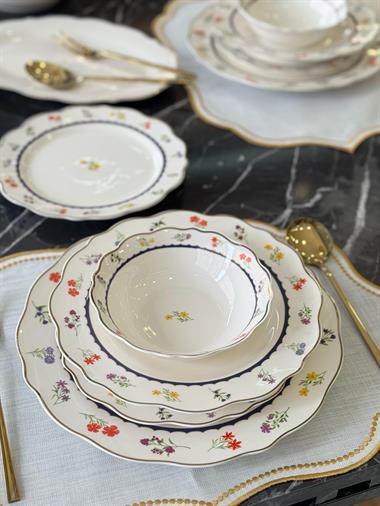 24 Parça 6 Kişilik Porselen Yemek Takımı Gemma