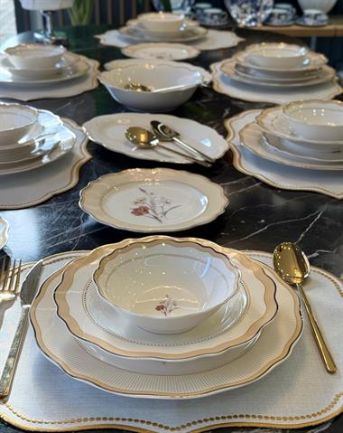 24 Parça Porselen Estelle Porselen Yemek Takımı