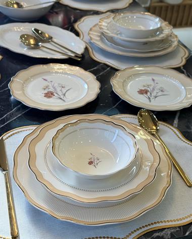 24 Parça Porselen Estelle Porselen Yemek Takımı