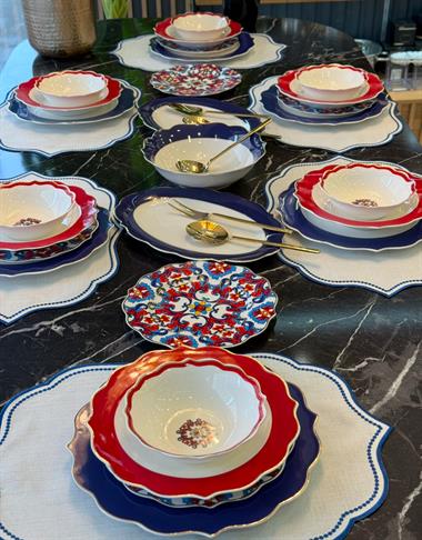 24 Parça Porselen Felicity Porselen Yemek Takımı