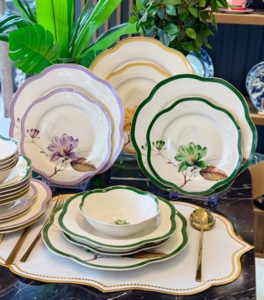 24 Parça Porselen Flora Asorti Yemek Takımı