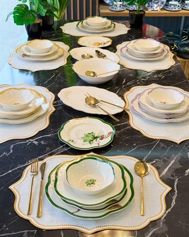 24 Parça Porselen Flora Asorti Yemek Takımı