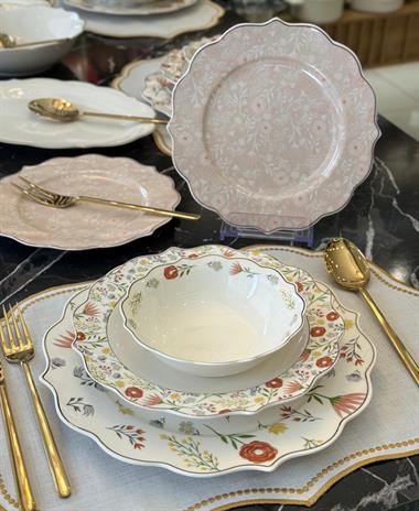 24 Parça Porselen Flora Elegance Yemek Takımı