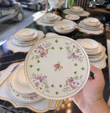 24 Parça 6 Kişilik Premium Royal Rose Porselen Yemek Takımı