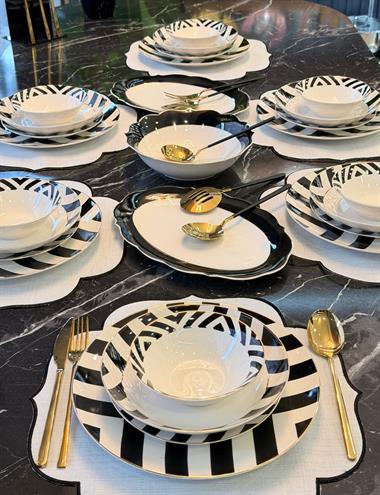 24 Parça Taj Porselen Yemek Takımı