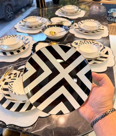 24 Parça Taj Porselen Yemek Takımı