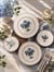 24 Parça Vintage Hydrangea Pasta Çay Takımı Seti 