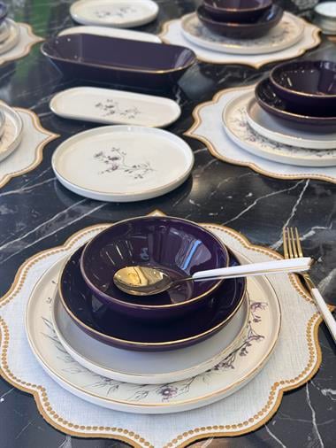 27 Parça Modern Lavander Yemek Takımı