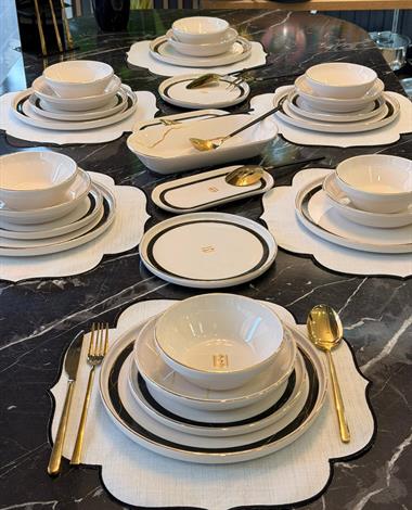 27 Parça Modern Pure Nancos  Yemek Takımı