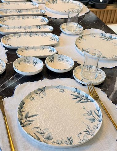 29 Parça Bluetta Porselen Kahvaltı Takımı 