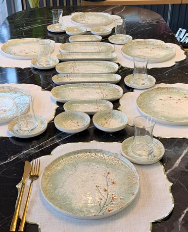 29 Parça Herb Porselen Kahvaltı Takımı 