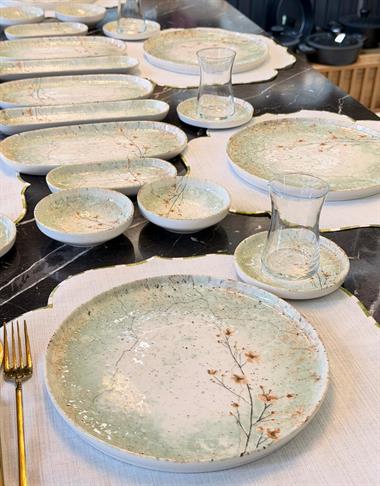 29 Parça Herb Porselen Kahvaltı Takımı 