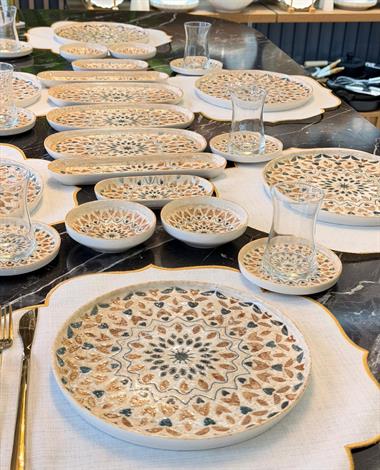 29 Parça Moria Porselen Kahvaltı Takımı 