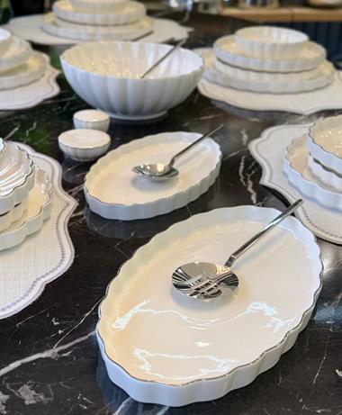 29 Parça Passion Silver Porselen Yemek Takımı 