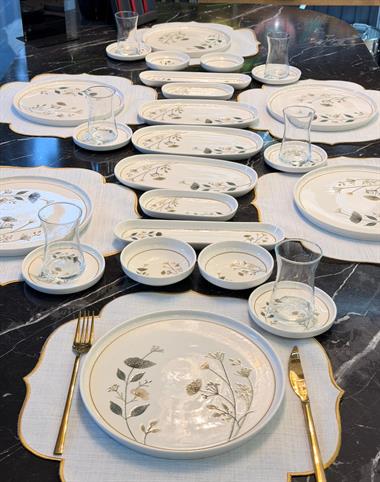 29 Parça Porselen Kahvaltı Takımı Lotus Arte