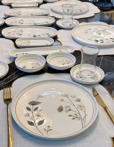 29 Parça Porselen Kahvaltı Takımı Lotus Arte