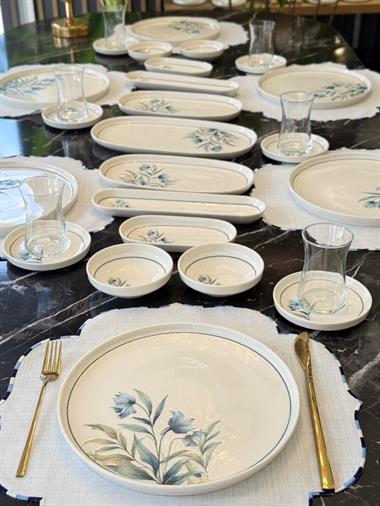 29 Parça Porselen Kahvaltı Takımı Navy