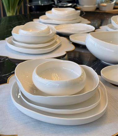 29 Parça Porselen Planet Collection White Yemek Takımı