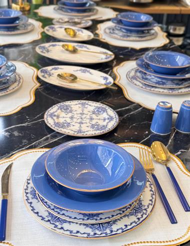 29 Parça 6 Kişilik Porselen Yemek Takımı Tulip
