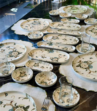 29 Parça Roselia Sarmaşık Porselen Kahvaltı Takımı 