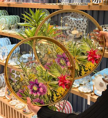 2li Flowers Lüks Tepsi