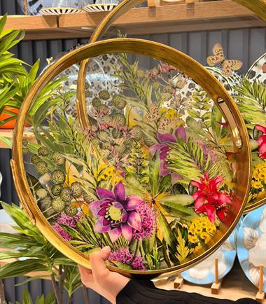 2li Flowers Lüks Tepsi