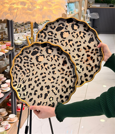 2li Passifolia Leopar Lüks Tepsi