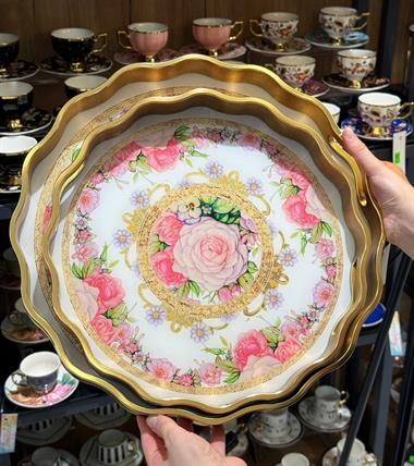 2li Vera Gold Lüks Tepsi