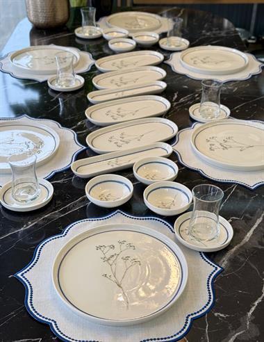 30 Parça Porselen Kahvaltı Takımı Lily