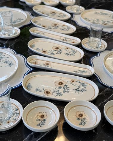 30 Parça Porselen Kahvaltı Takımı Manolya