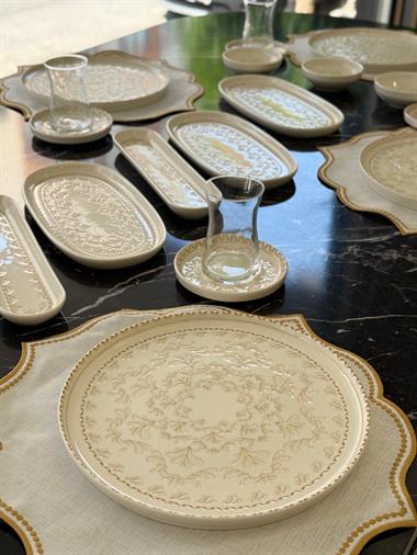 30 Parça Porselen Kahvaltı Takımı  Serena