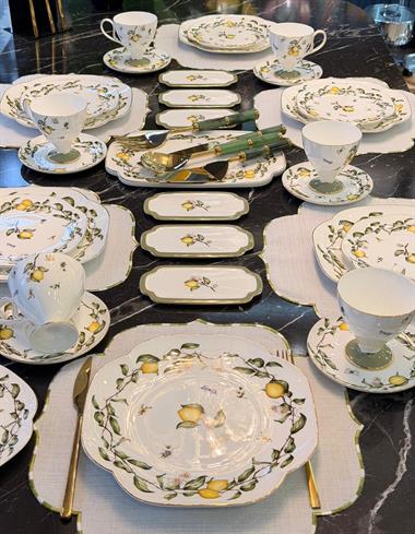 31 Parça 6 Kişilik Lemoon Porselen Mikasa Moor Kahvaltı Takımı