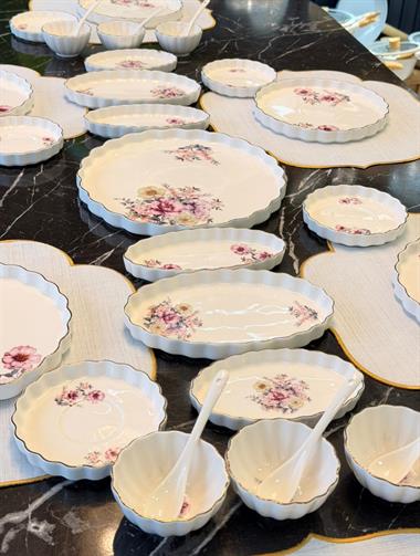 31 Parça Bailey Porselen Kahvaltı Takımı 