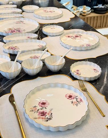 31 Parça Bailey Porselen Kahvaltı Takımı 