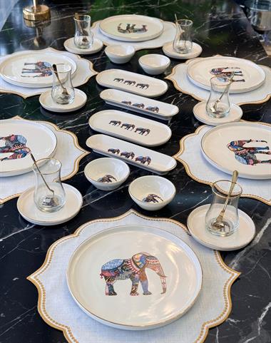 32 Parça Modern Fil Kahvaltı Takımı