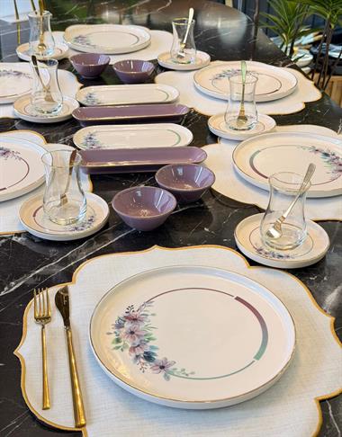 32 Parça Modern Lindy Kahvaltı Takımı