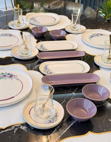 32 Parça Modern Lindy Kahvaltı Takımı