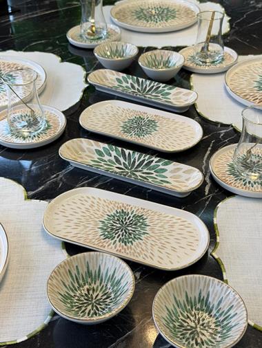 32 Parça Modern Serenita  Yaldızlı  Kahvaltı Takımı