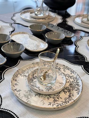 32 Parça Modern Shadow Kahvaltı Takımı Gold