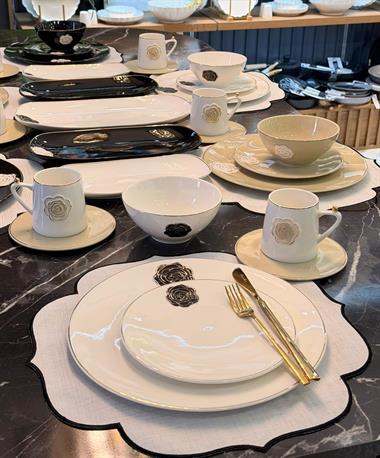 35 Parça Rosaria Porselen Brunch Seti