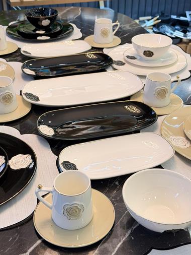35 Parça Rosaria Porselen Brunch Seti