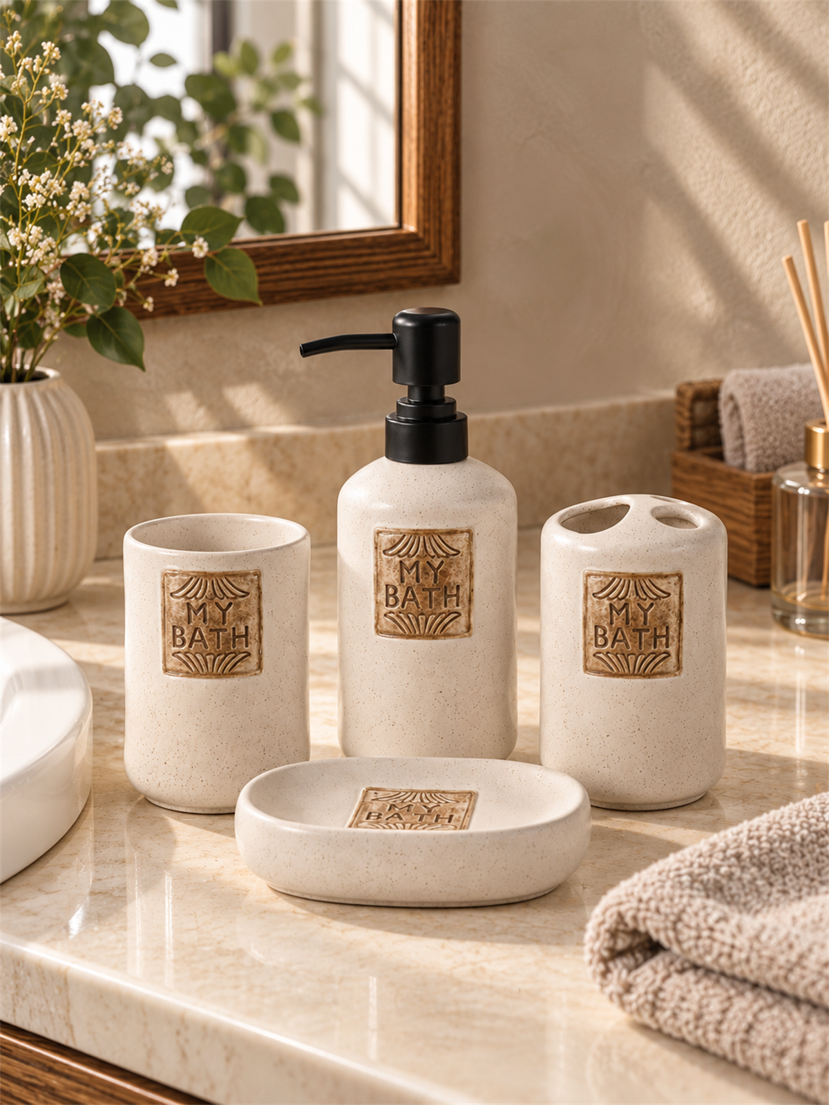 4 Parça Tracy Banyo Seti