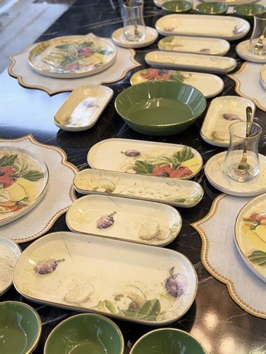 41 Parça Modern Verdura Kahvaltı Takımı