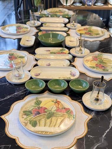 41 Parça Modern Verdura Kahvaltı Takımı