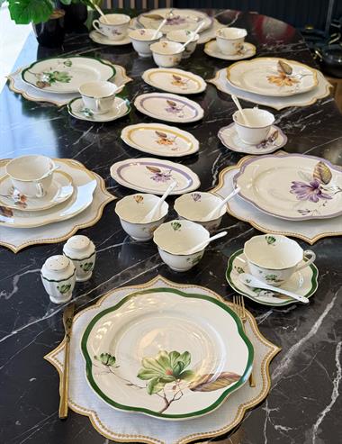 42 Parça Flora Porselen Kahvaltı Takımı