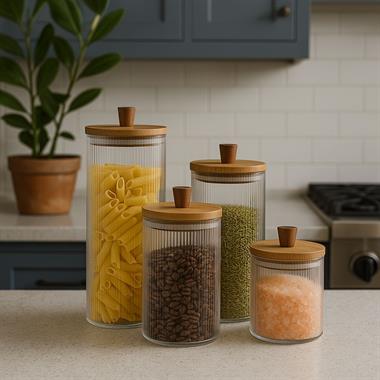 4lü Regina Cam Kavanoz Seti